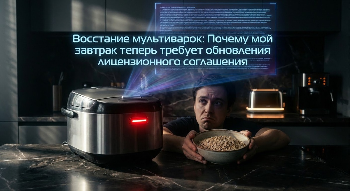 «Восстание мультиварок: Почему мой завтрак теперь требует обновления лицензионного соглашения»