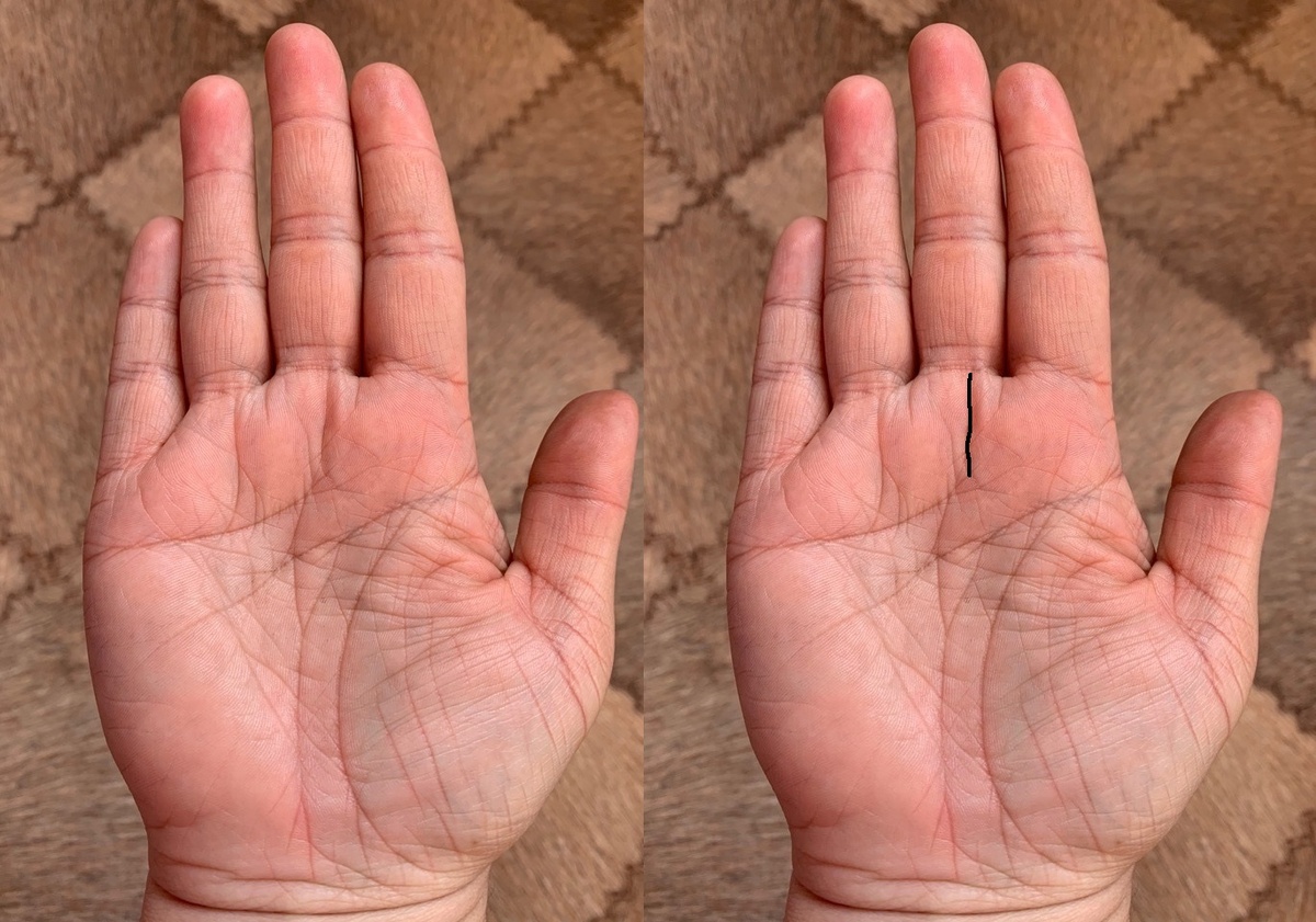 Линия истины на холме Сатурна в хиромантии