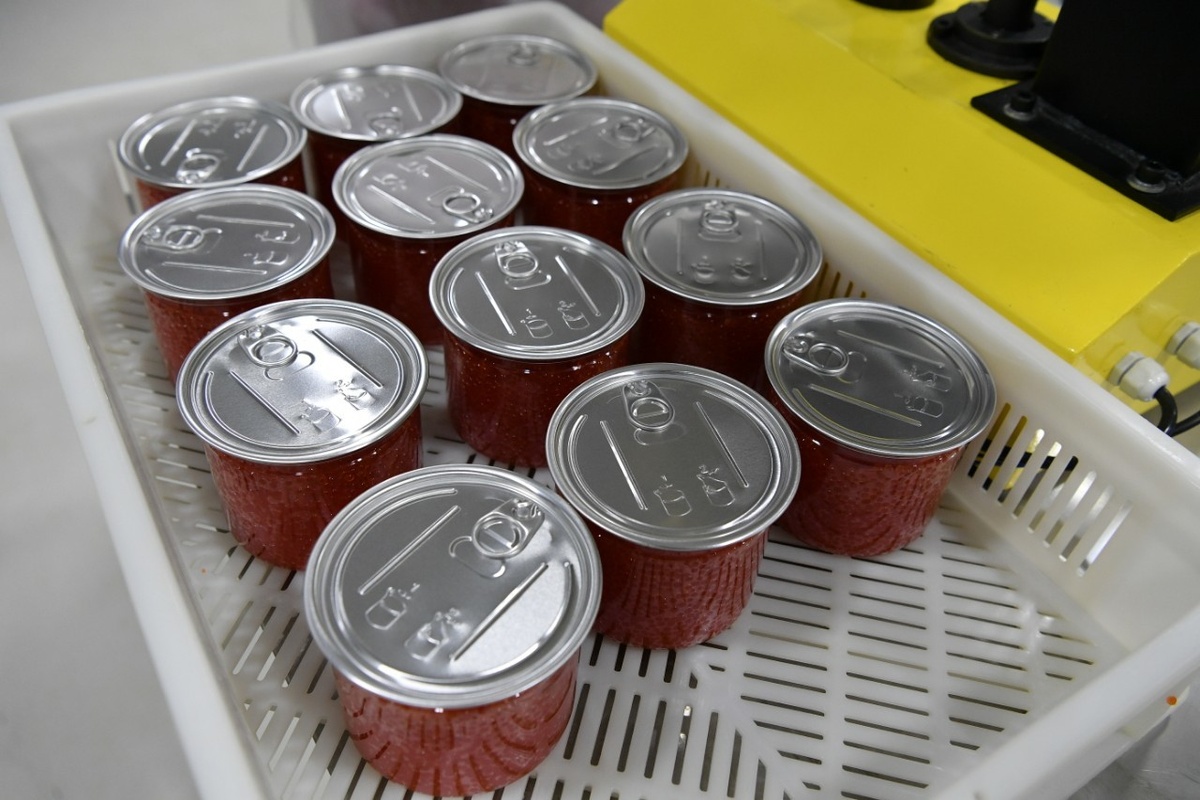    Цех по переработке красной икры. Фото: "Республика" / Сергей Юдин