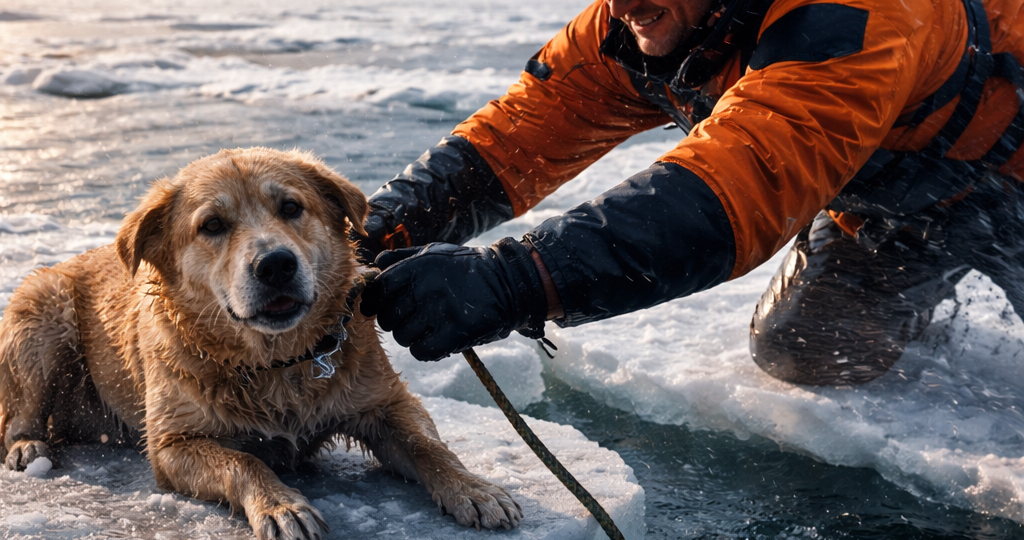 Льдина уходит. А он стоит и не понимает, куда делся берег