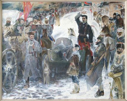 "Красный Царицын", Алексей Петрович Бурлай, 1985 г., холст, масло 