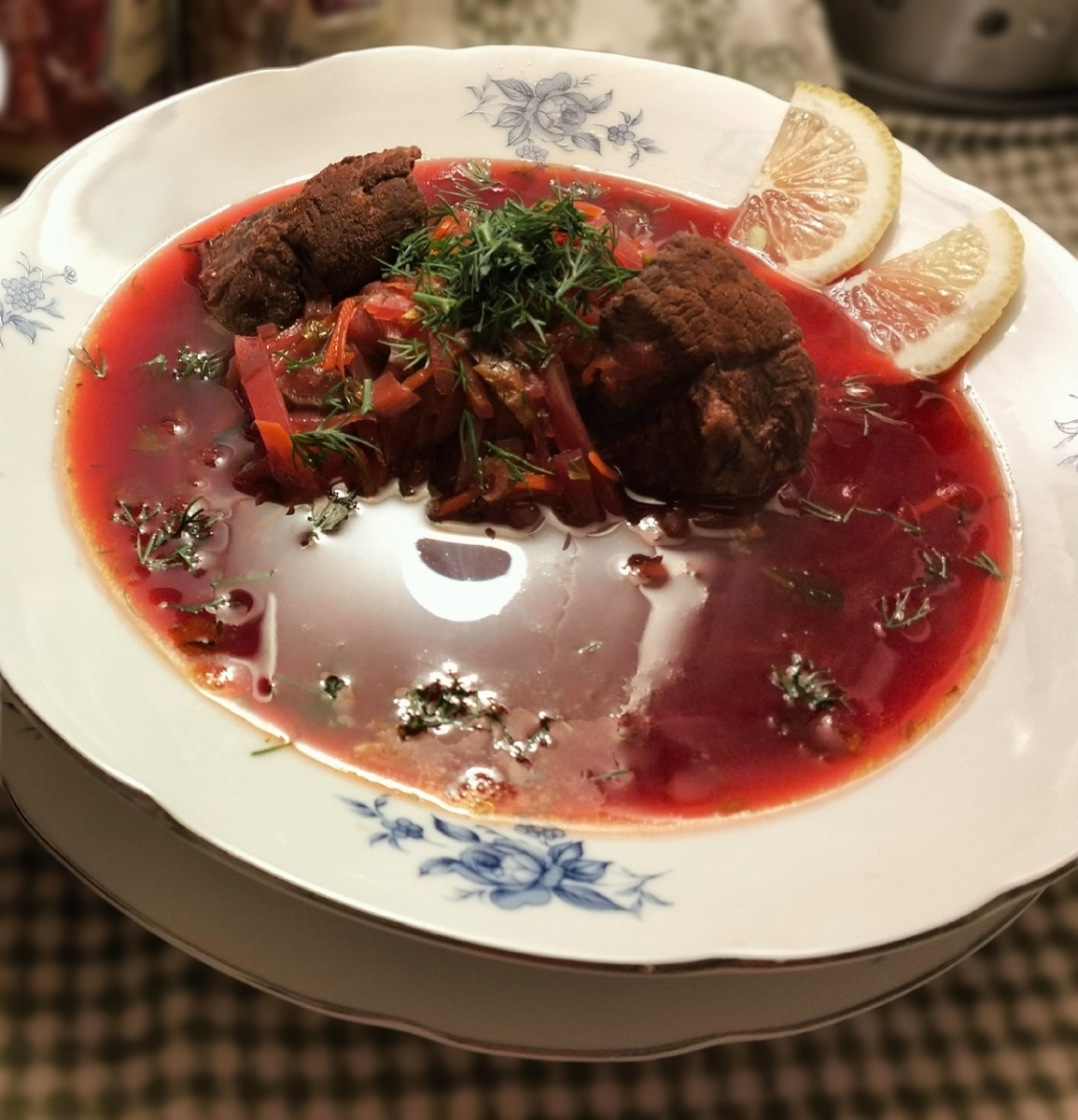 Калья из дичи «Три бульона». Фото автора.