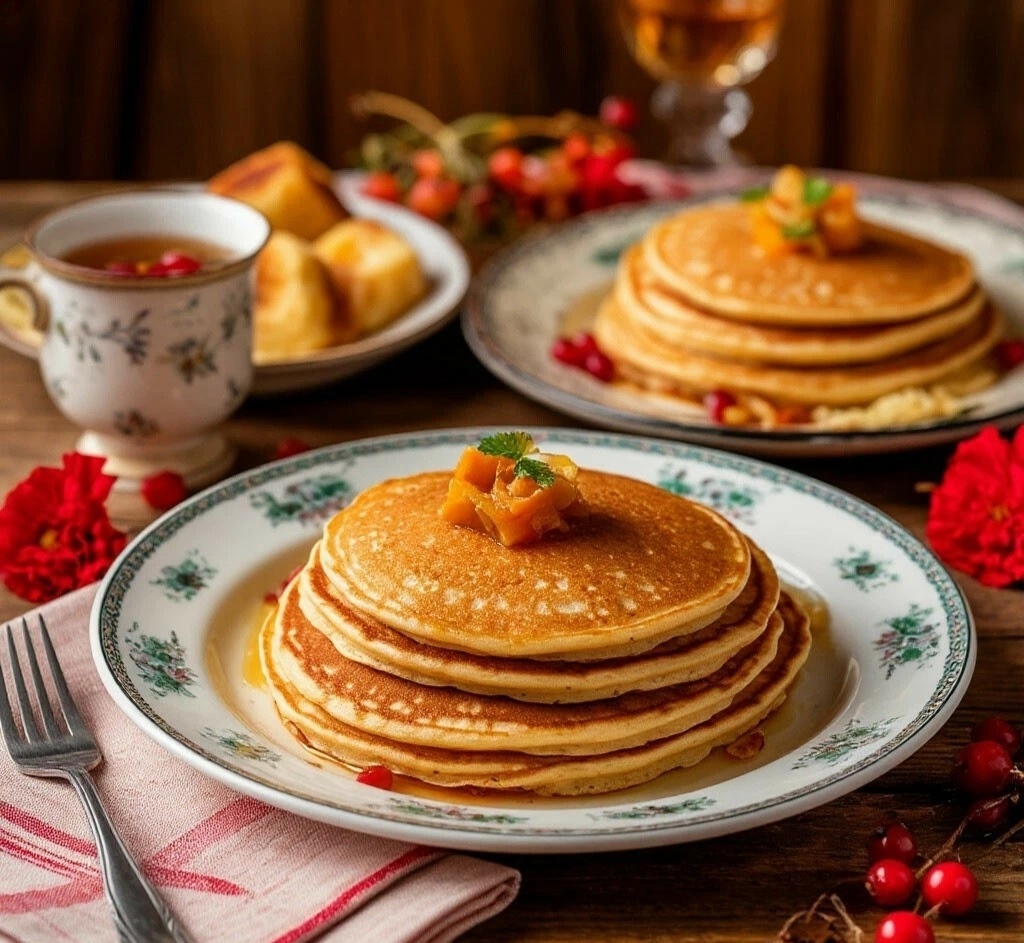 Столовый этикет и подача блинов. 