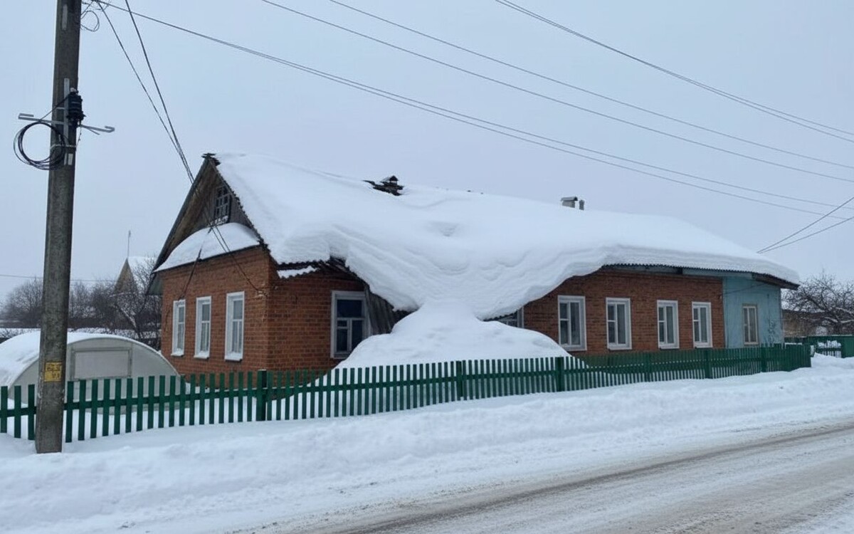 Повреждена крыша. Свердловская область.
