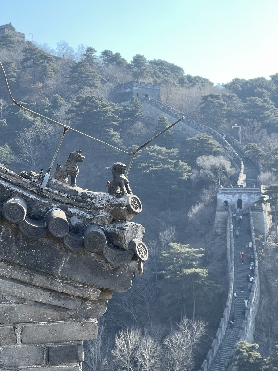 Вид с одной из башен Великой Китайской стены на участке Мутяньюй