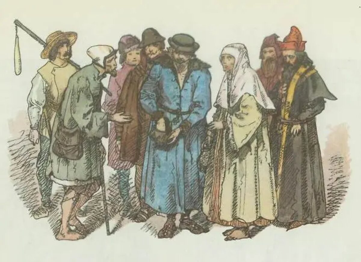     Ян Матейко. Польские крестьяне 1447–1492. Гравюра 1875 года   
undefined