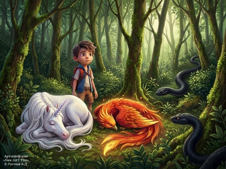 «Приключения мальчика Тёмы в Волшебной стране сказок. Тайна забытого королевств», автор и иллюстратор Алена Дмитриевна Роговая