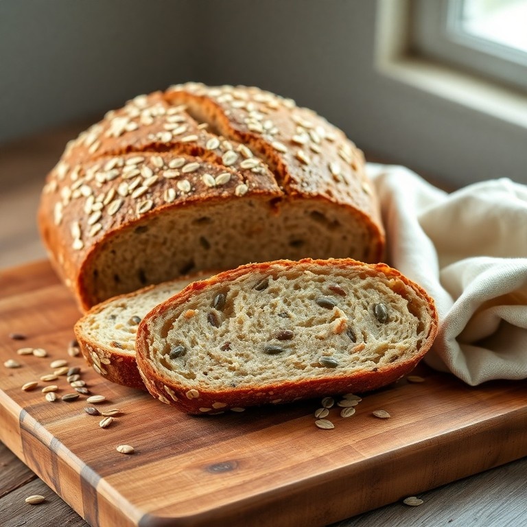 Цельнозерновой хлеб на закваске – как приготовить идеальный домашний продукт

Цельнозерновой хлеб на закваске становится все более популярным благодаря своим полезным свойствам и неповторимому вкусу. Этот вид хлеба не только вкусен, но и полезен для здоровья, так как содержит больше витаминов, минералов и клетчатки по сравнению с обычным белым хлебом. Сегодня мы поделимся простым рецептом приготовления домашнего цельнозернового хлеба на закваске, а также расскажем о преимуществах этого продукта.

Преимущества цельнозернового хлеба на закваске

Полезные вещества: В отличие от белого хлеба, цельнозерновой хлеб богат витаминами группы B, магнием, железом и другими важными микроэлементами.
Клетчатка: Благодаря высокому содержанию клетчатки такой хлеб улучшает пищеварение и способствует нормализации уровня сахара в крови.
Пребиотики: Закваска содержит полезные бактерии, улучшающие микрофлору кишечника и укрепляющие иммунитет.
Низкий гликемический индекс: Цельнозерновой хлеб усваивается медленнее, что помогает поддерживать стабильный уровень энергии и избежать резких скачков инсулина.
Вкус и аромат: Хлеб на закваске обладает уникальным вкусом и ароматом, отличающимся от магазинных аналогов.

Рецепт цельнозернового хлеба на закваске

Ингредиенты:

200 г зрелой пшеничной или ржаной закваски (100% гидратации)
600 г цельнозерновой муки
380 мл воды комнатной температуры
1 чайная ложка соли
Щепотка сахара (по желанию)

Приготовление:

Смешайте закваску с водой до однородной массы.
Добавьте муку и замесите тесто руками или миксером с насадкой "крюк". Месите около 10 минут до получения гладкого теста.
Накройте миску полотенцем и оставьте тесто на 12–18 часов при комнатной температуре для брожения.
После ферментации слегка обомните тесто, сформуйте буханку и переложите ее в форму для выпечки или корзинку, посыпанную мукой.
Оставьте хлеб подниматься еще на 1–2 часа.
Разогрейте духовку до 230°C. Перед отправлением хлеба сделайте несколько надрезов сверху ножом или лезвием.
Выпекайте