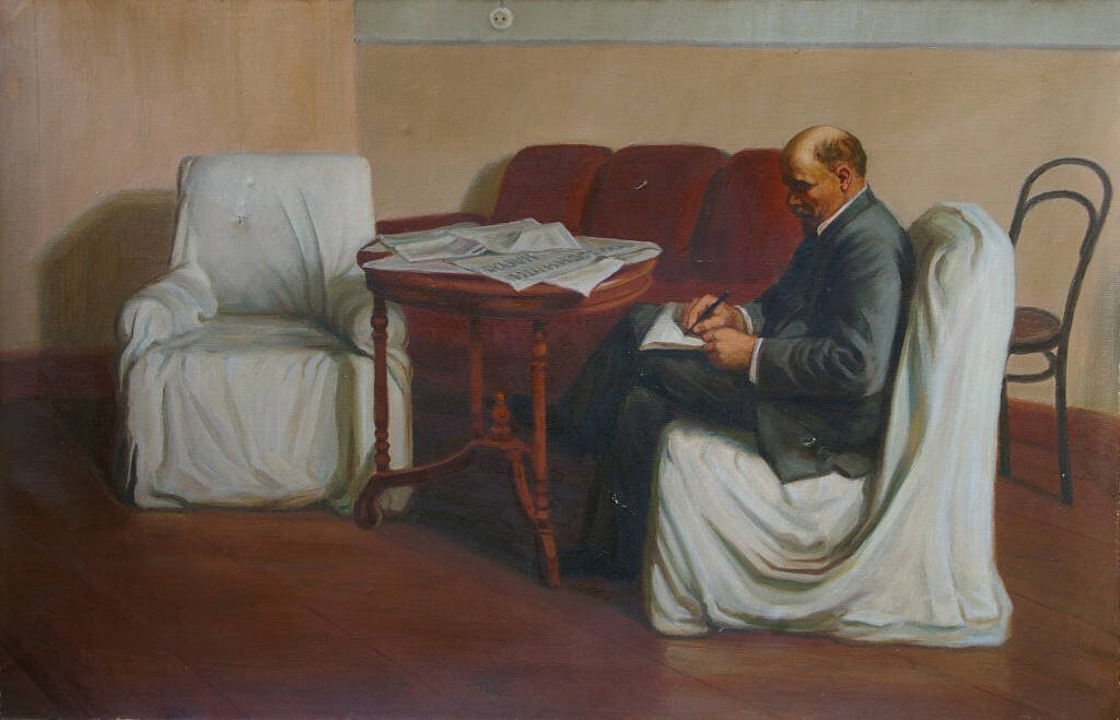 Исаак Бродский картина "Ленин в Смольном"  фото из rg.ru