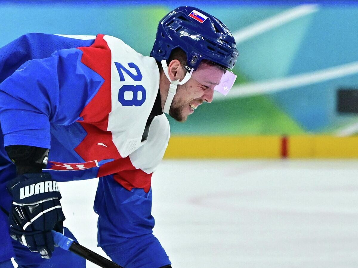    Хоккеист сборной Словакии Мартин Гернат на Олимпиаде-2026 | © REUTERS / Marton Monus