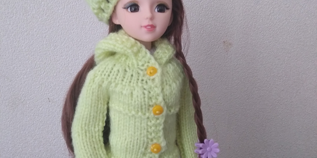 Беретик и курточка для Барби (описание)