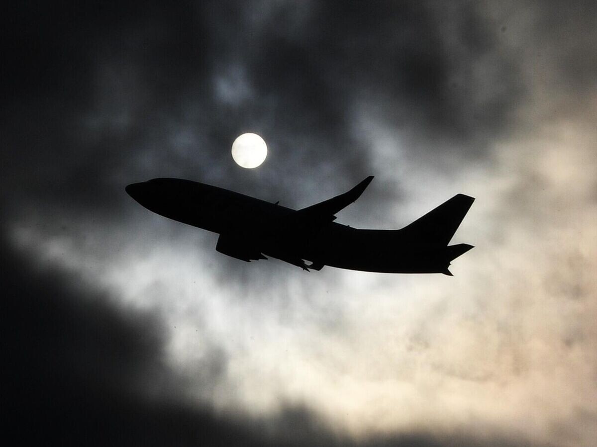    Самолет в небе над международным аэропортом Внуково | © РИА Новости / Илья Питалев