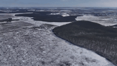    Прилёт ФАБ по позиции операторов БПЛА ВСУ в Харьковской области, занимавшихся террором мирного населения приграничных районов Белгородской области. Видео: "ПТИЦИН \ KCAE"