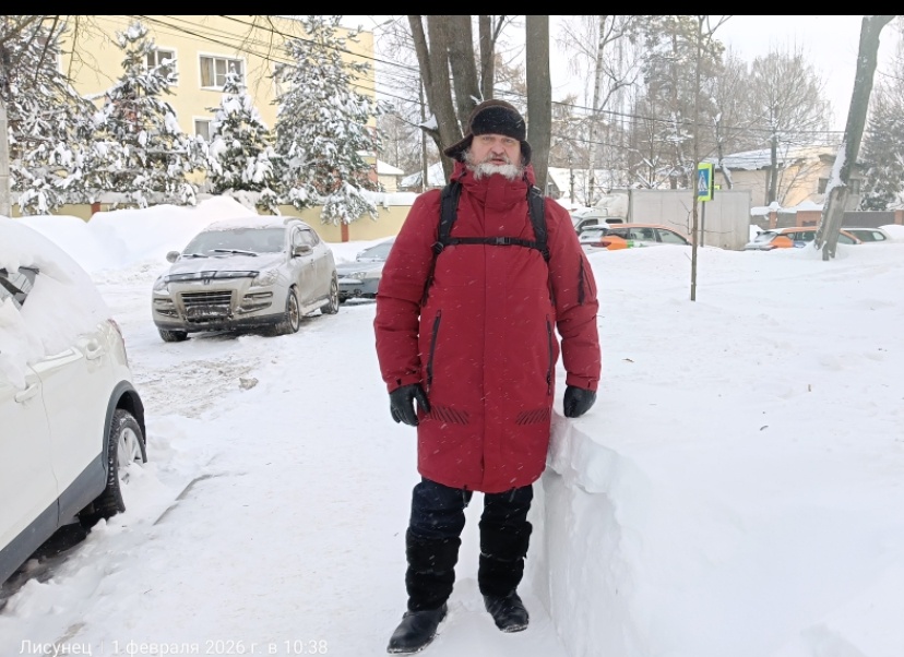Фото автора. Тайнинская, высота выпавшего снега.