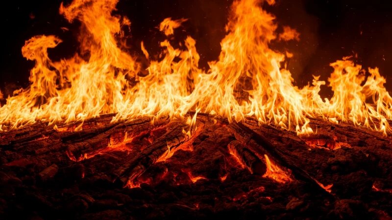     Огонь. shedevrum.ai