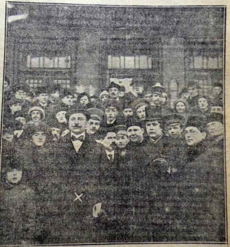 1914. Встреча Маринетти (Х) на Александровском вокзале
