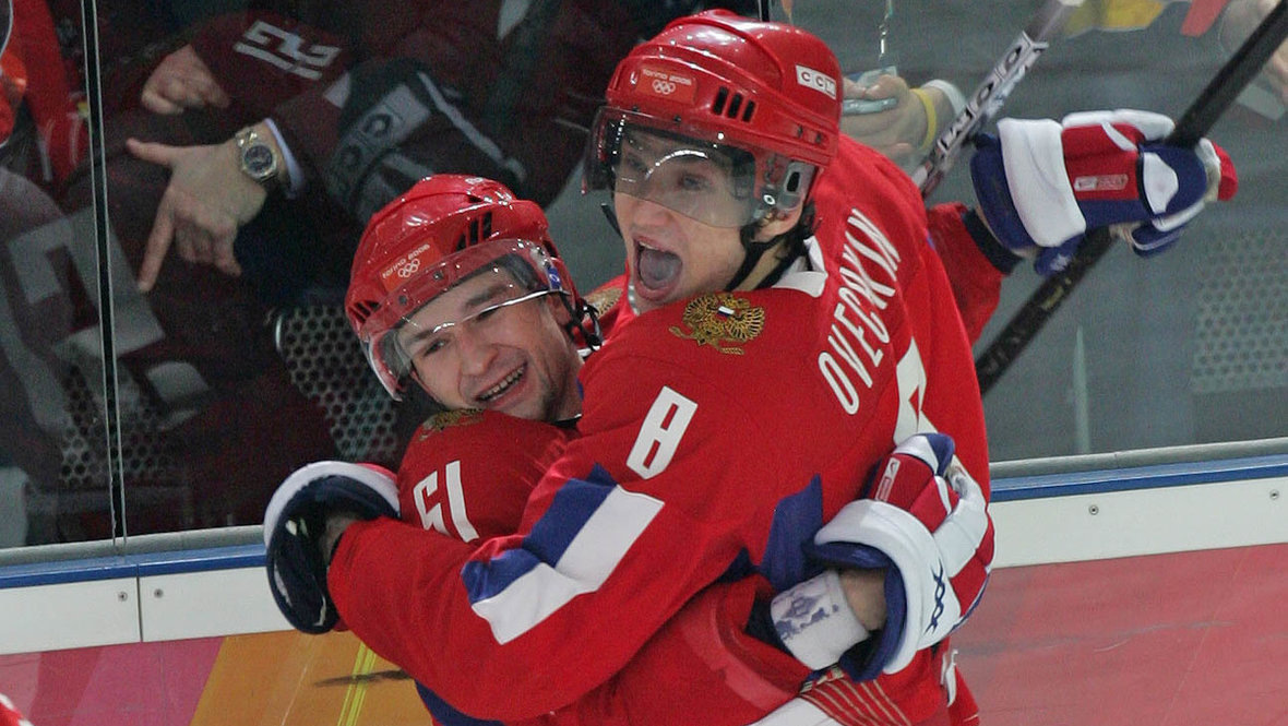    Федор Тютин и Александр Овечкин.Александр Вильф архив «СЭ»