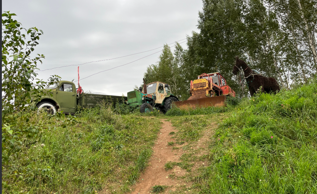 Фото старшего сына автора. Сельские будни.