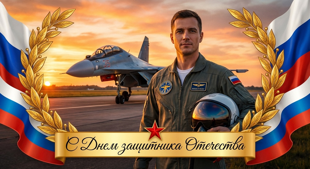 Открытка на 23 февраля