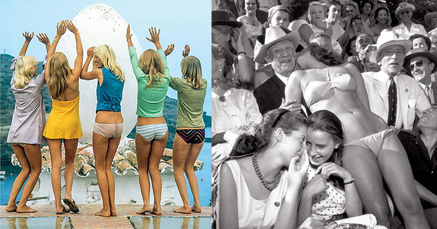 Модели Дали и Пикассо на корриде