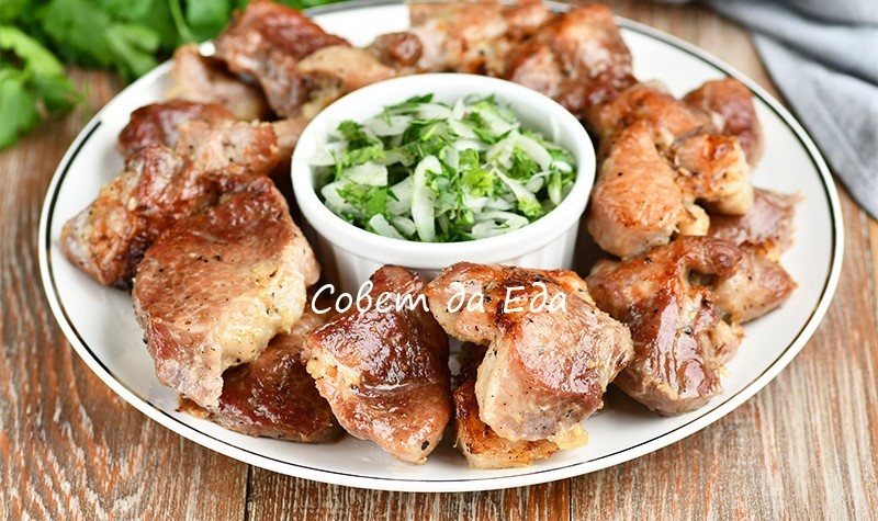 Лучший шашлык в духовке и самый вкусный лук к шашлыку