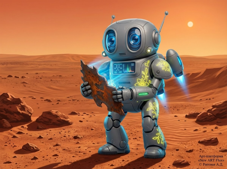 «Космическая одиссея Синерсиса и Тяньлу. Исследование Марса», автор и иллюстратор Алена Дмитриевна Роговая