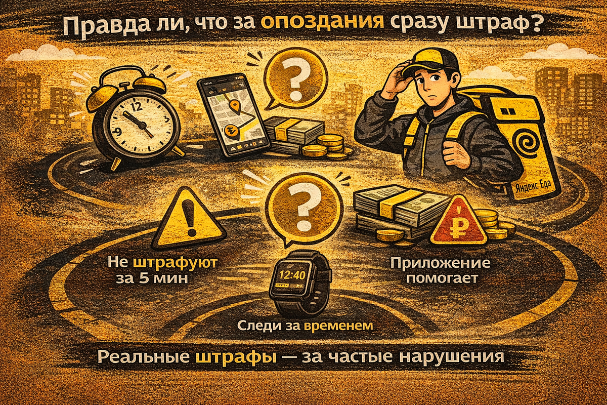 Штраф за опоздание