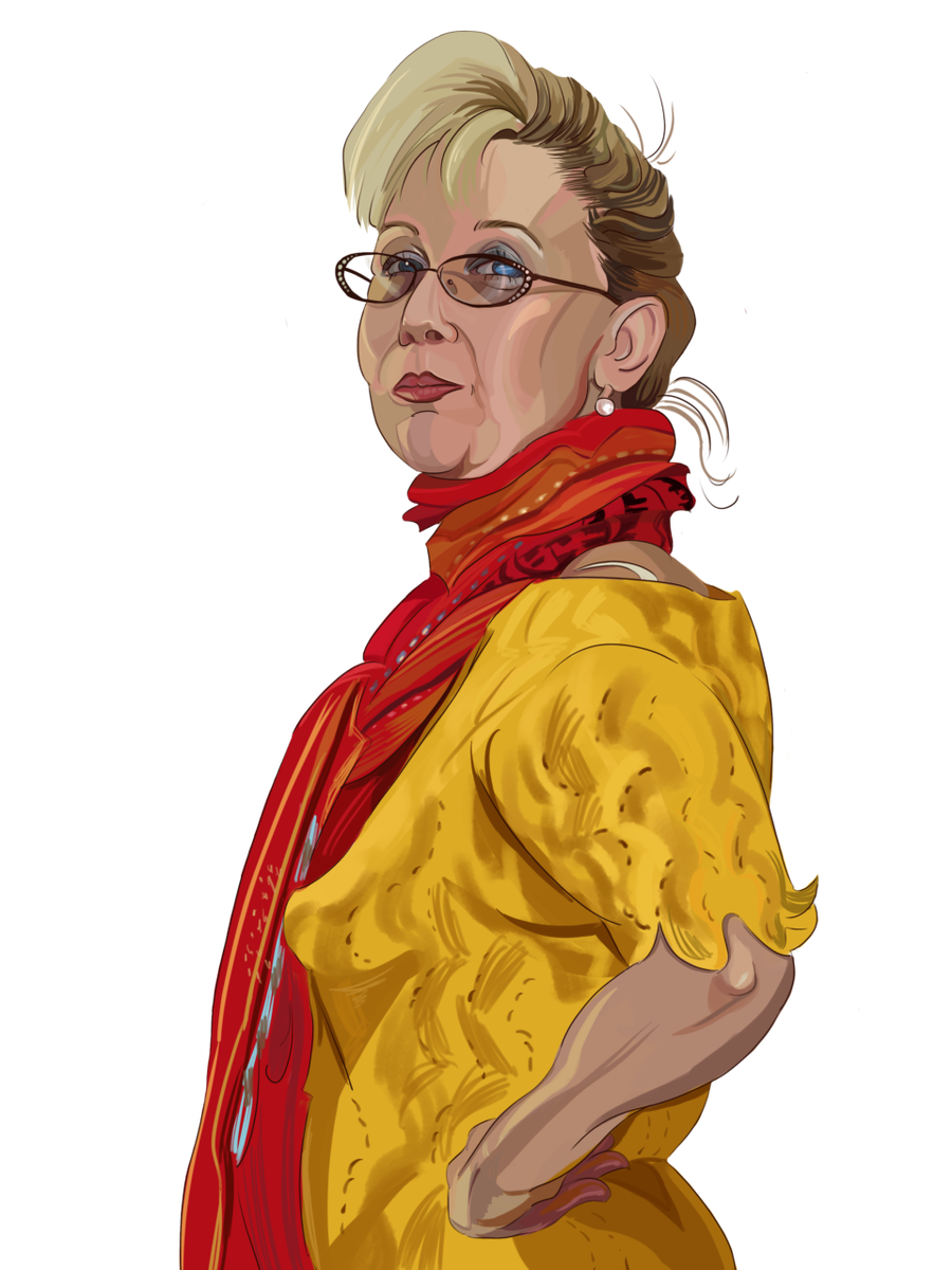 А это сутенерша Светка Титова. Рисунок Май 19
