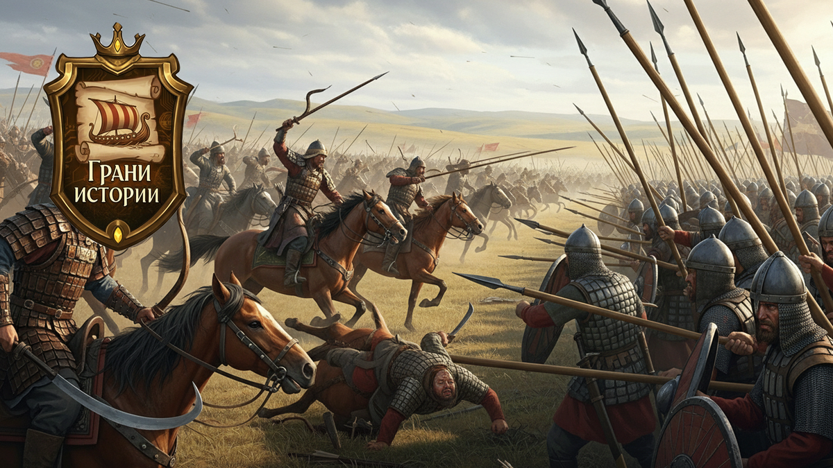 Низкие, кривоногие всадники. Лёгкие доспехи — бригантина из кожи с металлическими пластинами.