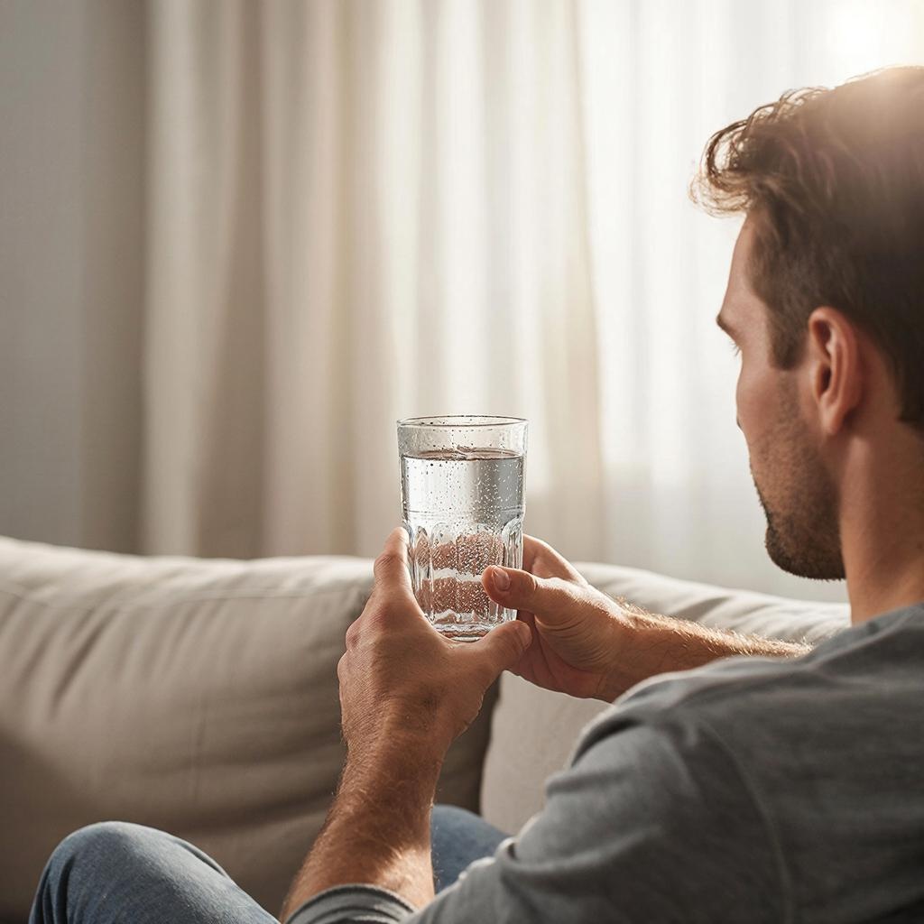 Стакан воды утром.