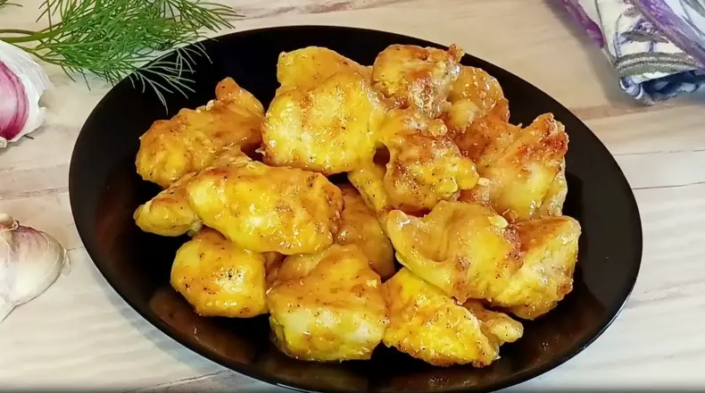 НЕЖНАЯ куриная грудка в золотистом чесночном соусе