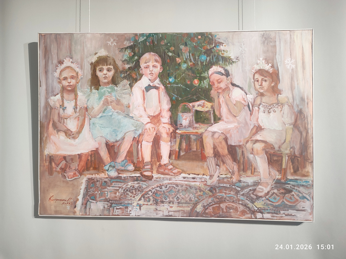 Дарья Костромина. Утренник. В ожидании чуда. Холст, масло. Фото автора.