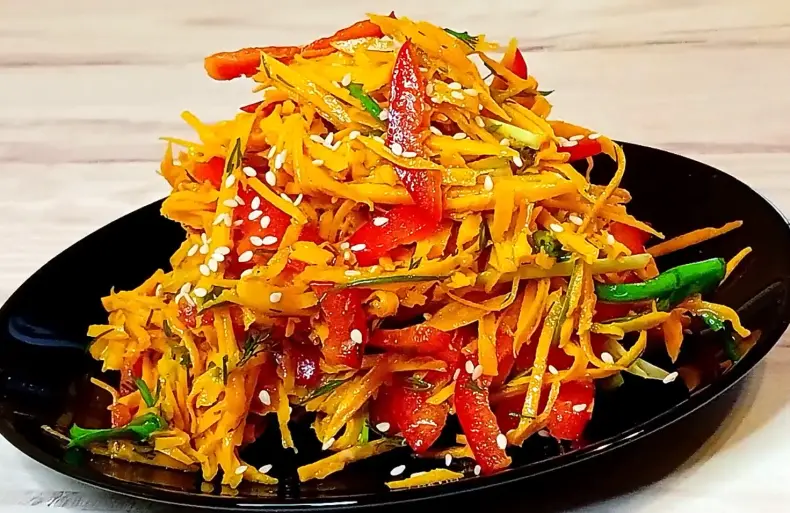 Пикантный САЛАТ из сырой ТЫКВЫ