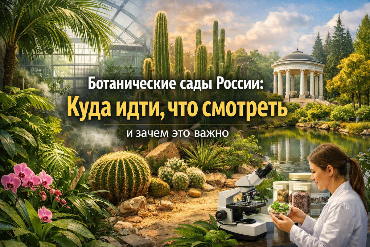 Ботанические сады России: куда идти, что смотреть и почему это не просто “красивые цветочки”