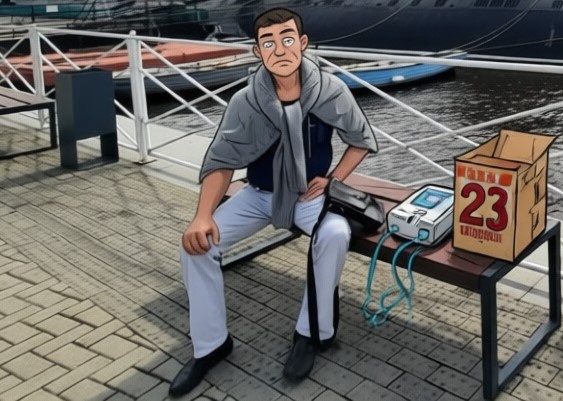 Грустный такой.