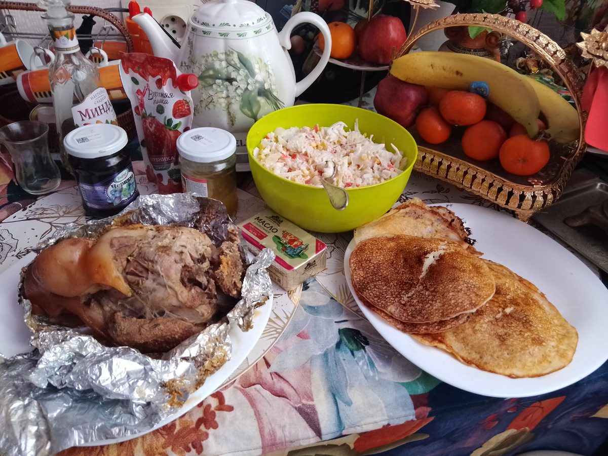 Фото автора, что приготовила на Прощëное воскресенье