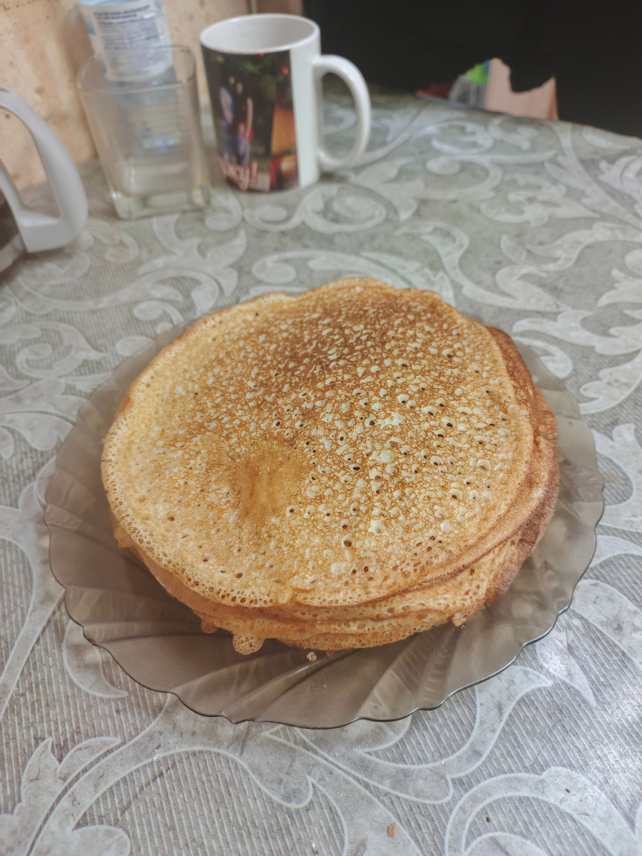 Блины, в прошлое воскресенье пек