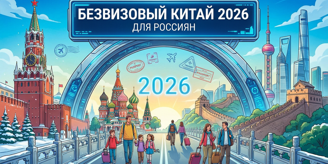 Безвизовый въезд в Китай для россиян 2026: 30 дней, правила и подводные камни