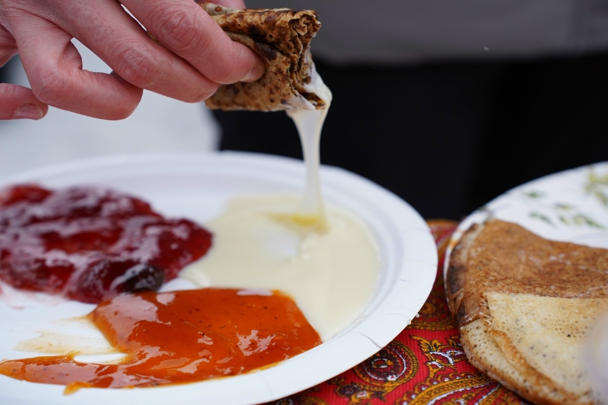 После забега по морозцу - блинчики в 100 раз вкуснее:)