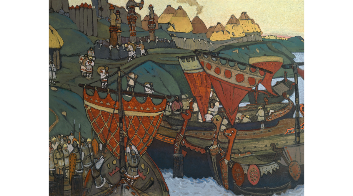 Н.К.Рерих "Славяне на Днепре", 1905