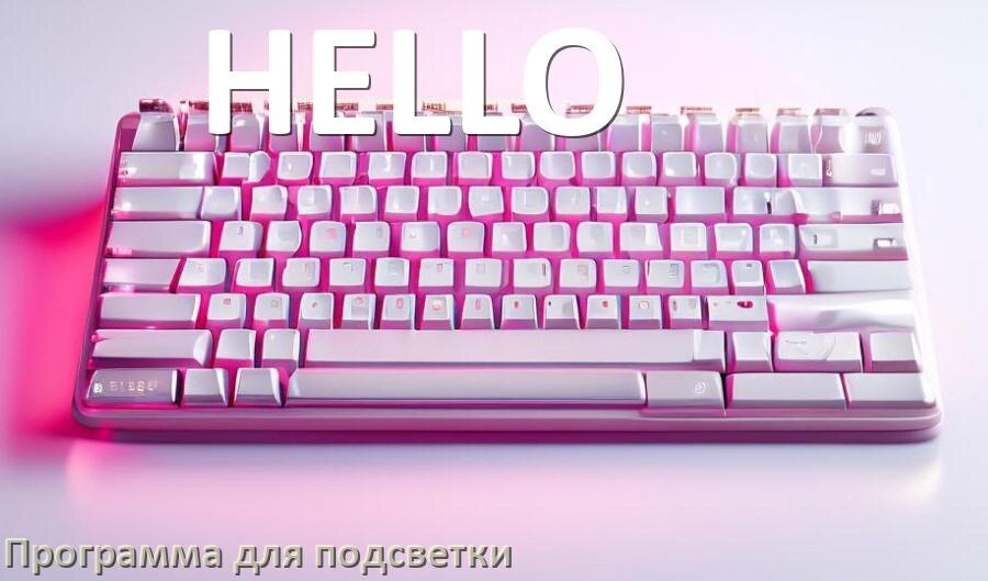 
Клавиатура HELLO официальная программа для подсветки