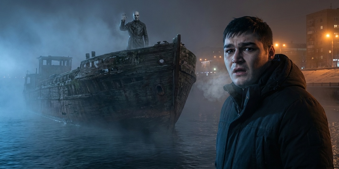 Гулял на Стрелке в Нижнем. Увидел в реке баржу, которая исчезла в 1920 году. С палубы мне помахал мой прадед.