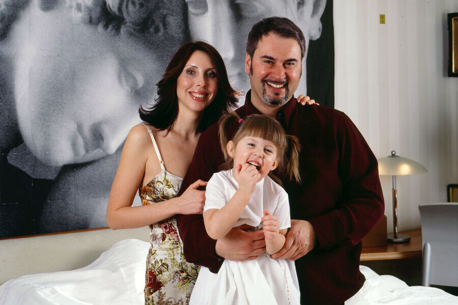 Валерий и Ирина Меладзе с дочерью.