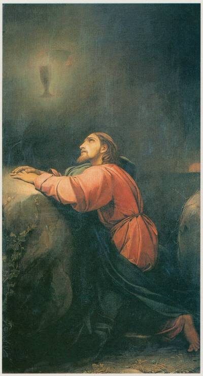 Ф.А.Бруни. Моление о чаше. (Между 1834 и 1836) Холст/масло. 246 × 134,5. Открытые источники интернет.