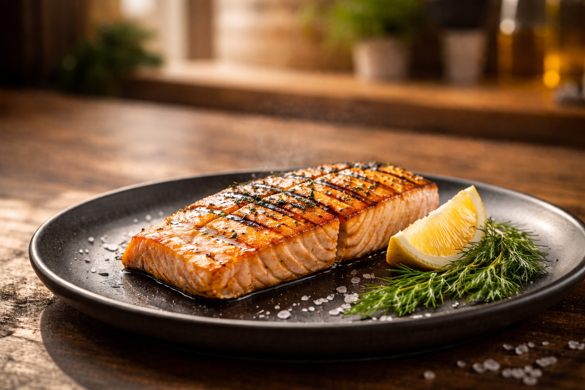 Рыба на электрогриле