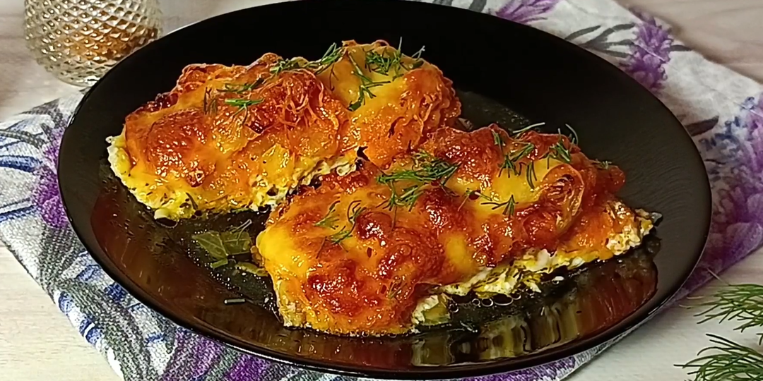 РЫБА запечённая с овощами в духовке