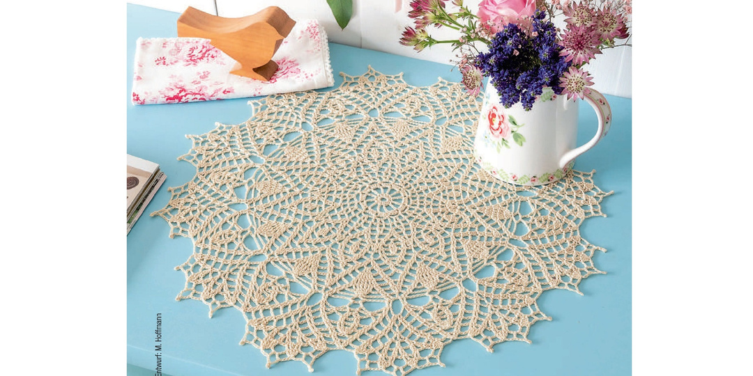 Круглые салфетки крючком с интересными идеями оформления и применения