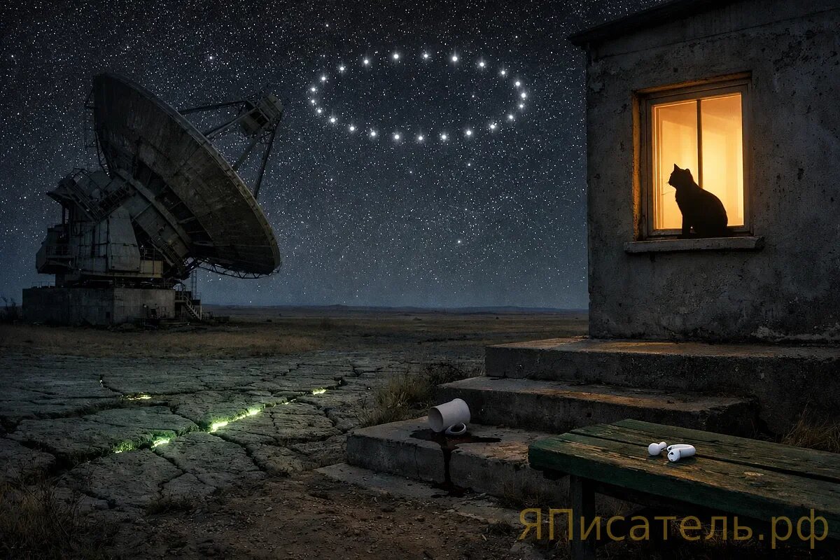 Сигнал идёт снизу