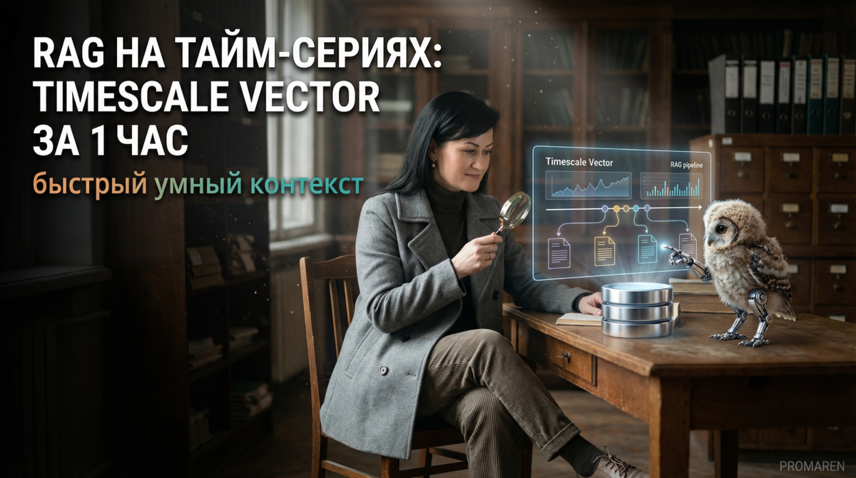   Timescale Vector ускоряет работу с временными рядами в RAG-приложениях — базовая схема за 1 час | Марина Погодина, PROMAREN Марина Погодина