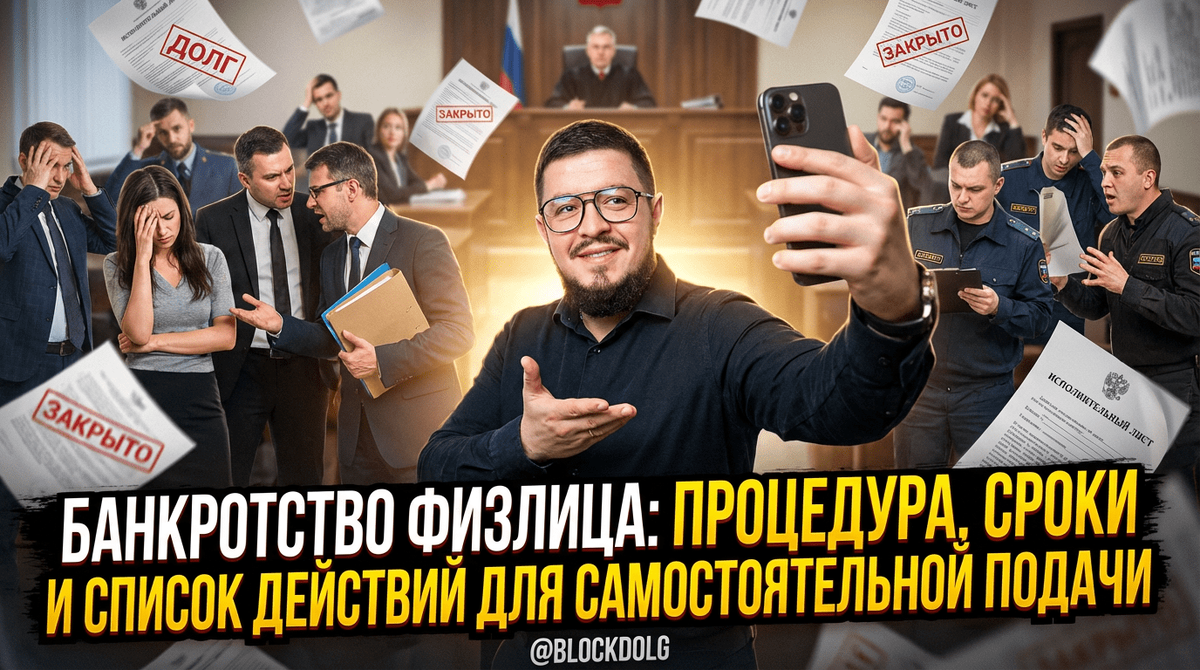    Банкротство физлица — важный процесс для самостоятельной подачи. Максим